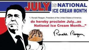 July is National Ice  Cream Month