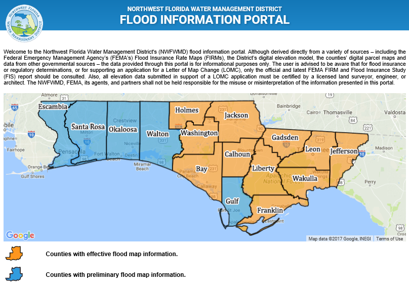 map of florida panhandle area Am I Living In A Floodplain Panhandle Outdoors map of florida panhandle area