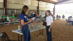 Youth were judged on poise, confidence and how they handled their birds.