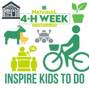 National 4-H Week's theme is Inspire Kids to Do.