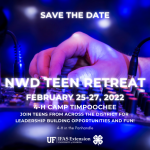 Advertisement for 4-H Teen Retreat Feb. 25-27
