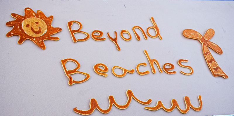 Beyond the Beaches Pancake Writing