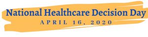 National Healthcare Decision Day banner