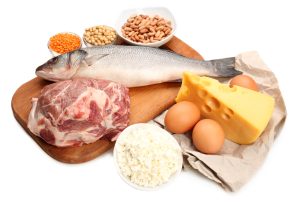 Variety of protein-rich foods.