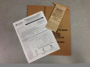 Soil test kit available form your local Extension office. Photo: Mary Derrick, UF/IFAS.