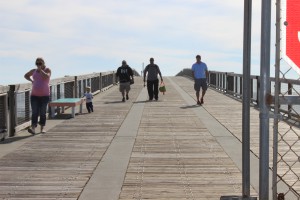 The Navarre Fishing Pier extends over 1500 feet. Not only a great place to fish but a great place to view marine life. 