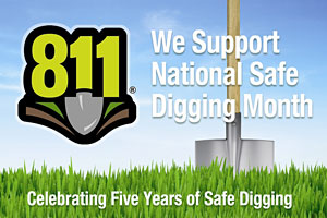 April is Safe Digging Awareness Month