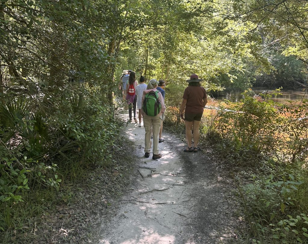 A Great Group of Master Naturalist Students Hiking Around Ponce De Leon Springs