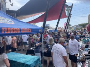 Emerald Coast Open (2025)- crowd waiting for announcement of tournament winners 