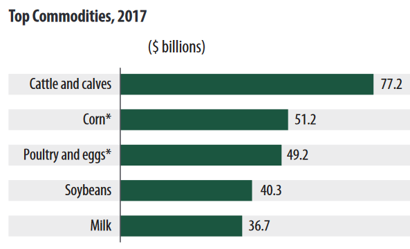 Top Farm Commodities in 2017