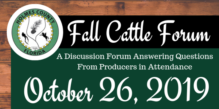 Holmes County Fall Cattlemen’s Forum – October 26