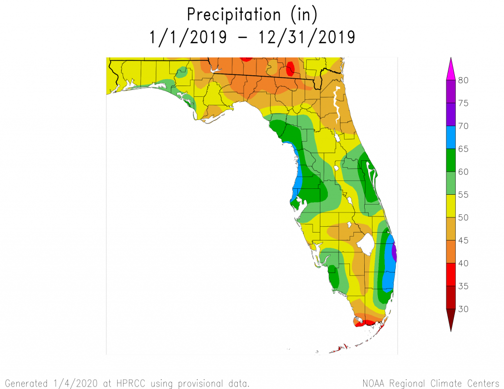 NOAA 2019 FL Rainfall