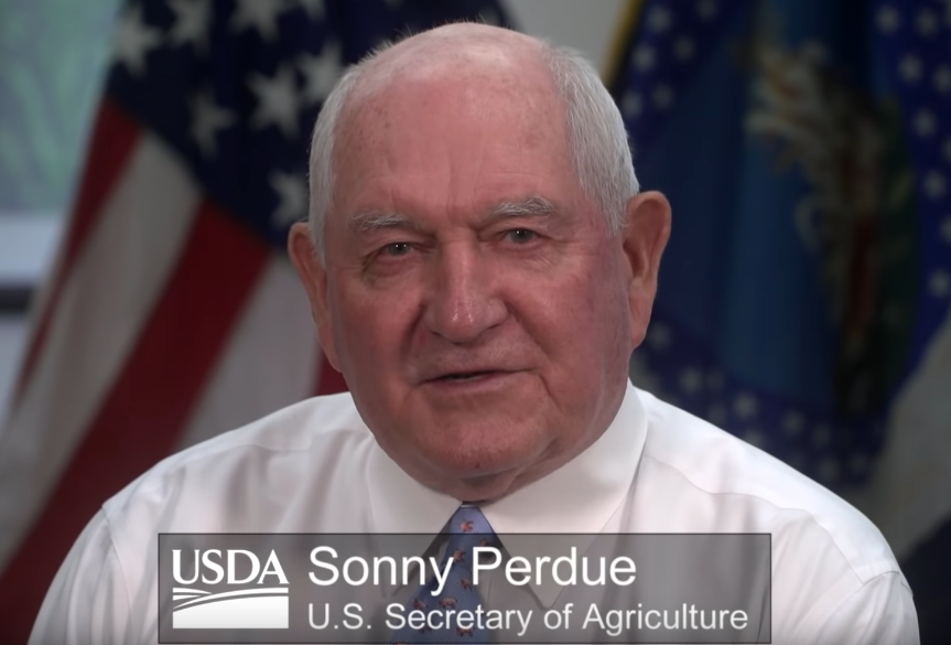 Monday Feature:  Sonny Perdue Salutes the Heroes in the US Food Supply Chain