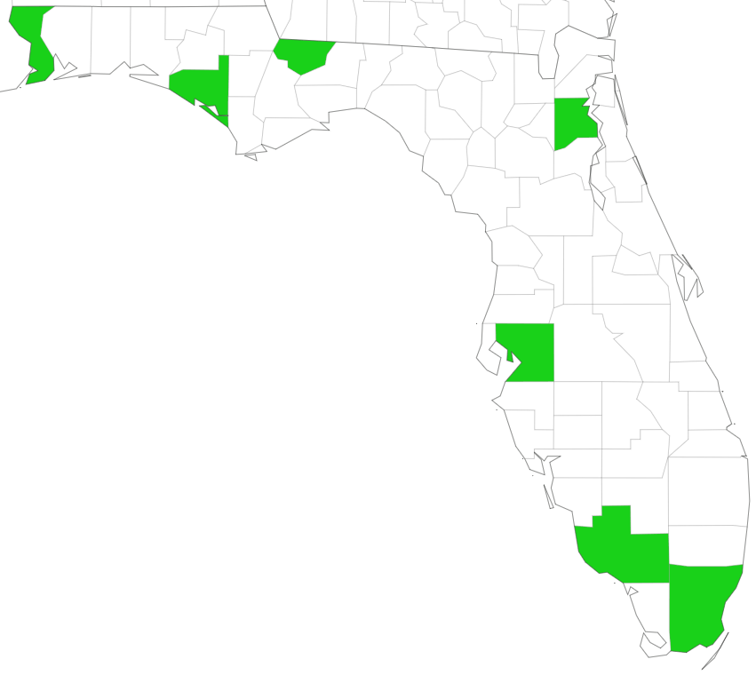 FL Giant Salvinia Map