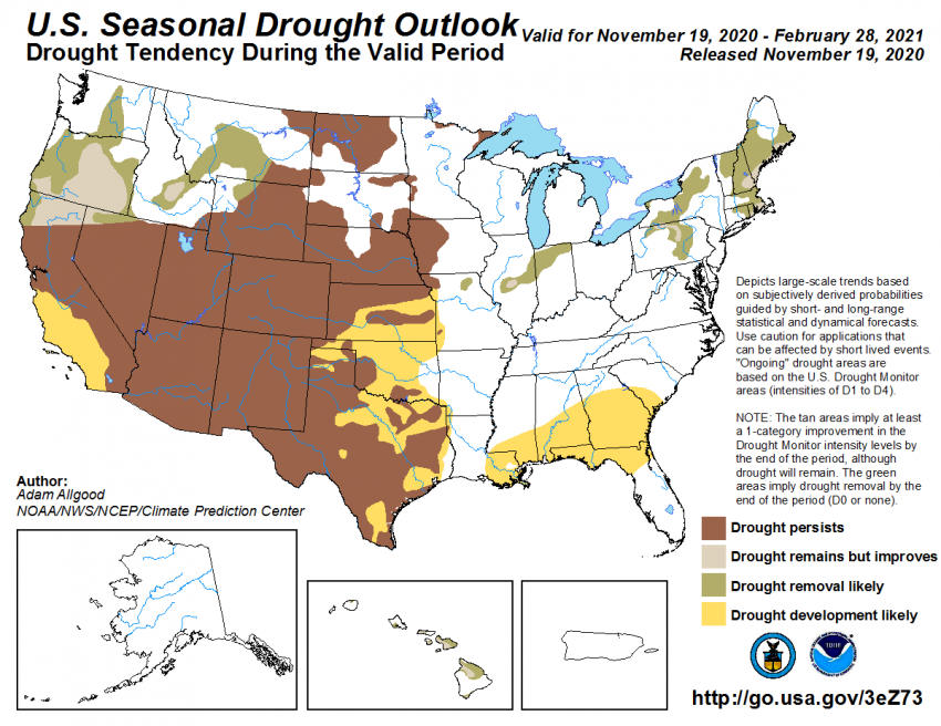 2020-21 Winter Drought Outlook