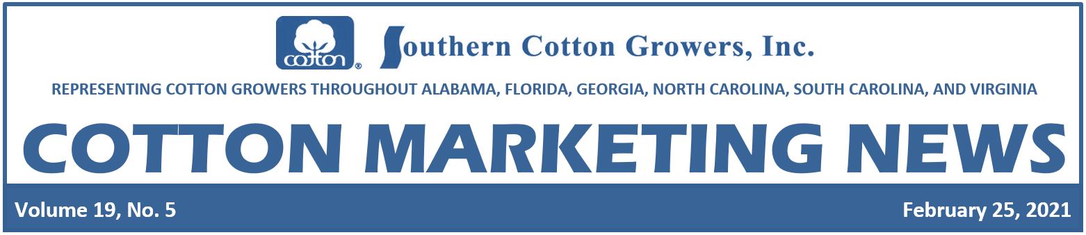 Cotton Marketing News Header 2-26-21