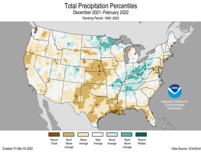 Winter 2021-22 Weather Summary and Spring 2022 Drought Outlook