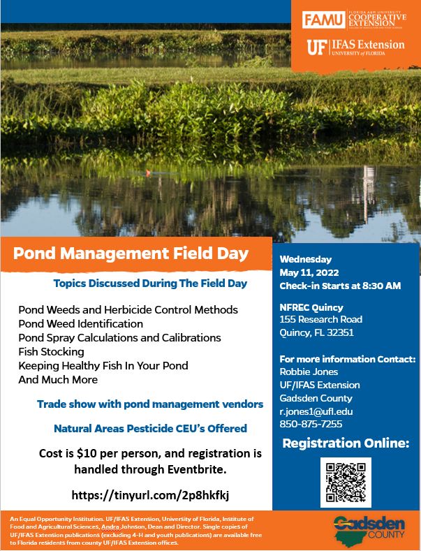 Pond Management Field Day Flyer