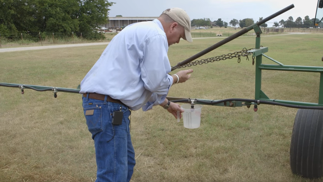 Friday Feature:  How to Calibrate a Boom Sprayer – 1/128 of an Acre Method