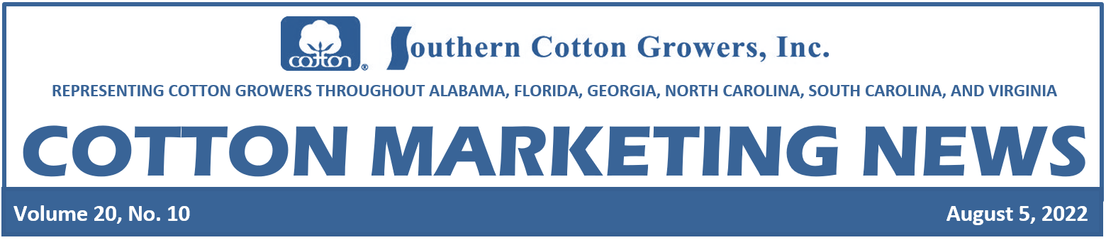 Cotton Marketing News 8-5-22