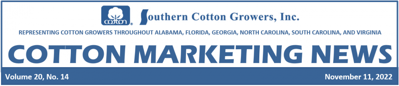 Cotton Marketing News Header 11-11-22