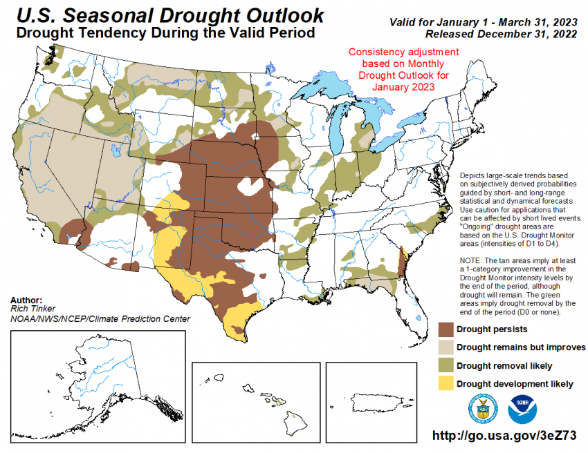 2023 1st Quarter Seasonal Drought Outlook