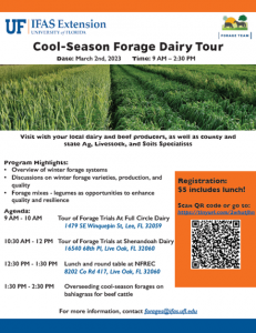 Cool-season forage Tour Live Oak 3-2-23