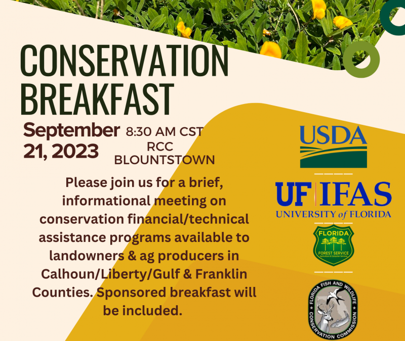 Conservation Cost-Share Breakfast – September 21
