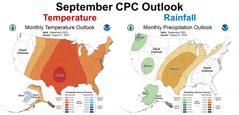 2023 September CPC Climate Outlook