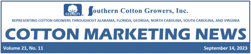 Cotton Marketing news header 9-14-23
