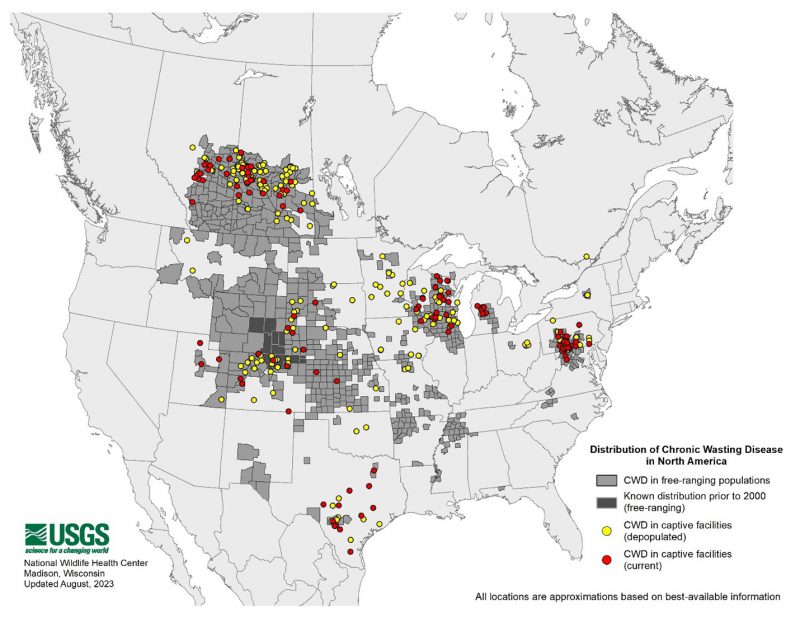 CWD US Distribuion Map