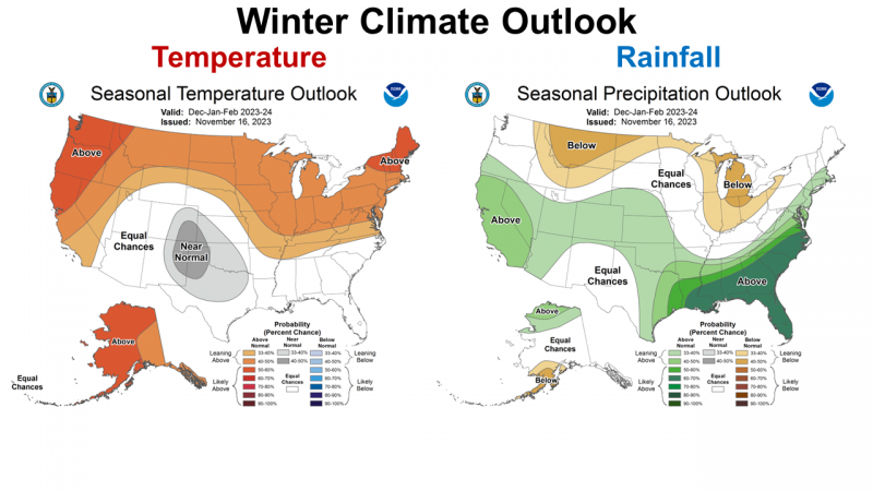 Winter 23-24 CPC Climate Outlook