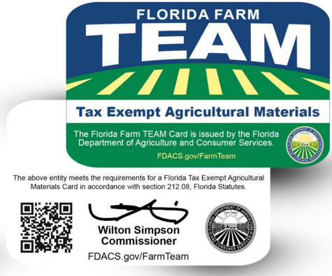Farmers and Ranchers Can Now Apply for Florida Farm TEAM Sales Tax Exempt Cards