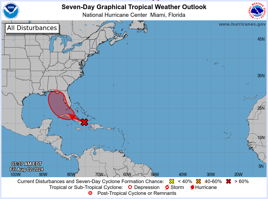 Investigation 97L Expected to Become Named Storm and Affect the Southeast in the Next Week