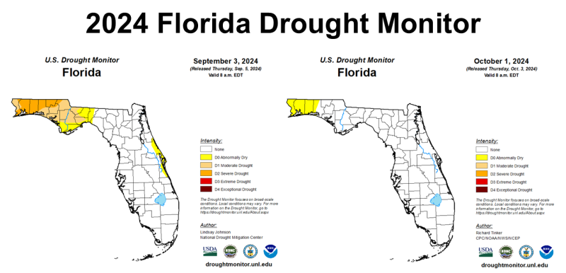 Florida Drought Monitor September 2024