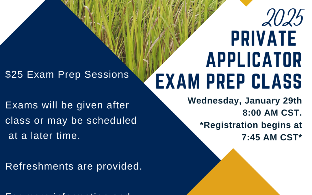 Private Pesticide Applicator/Core Exam Prep – January 29