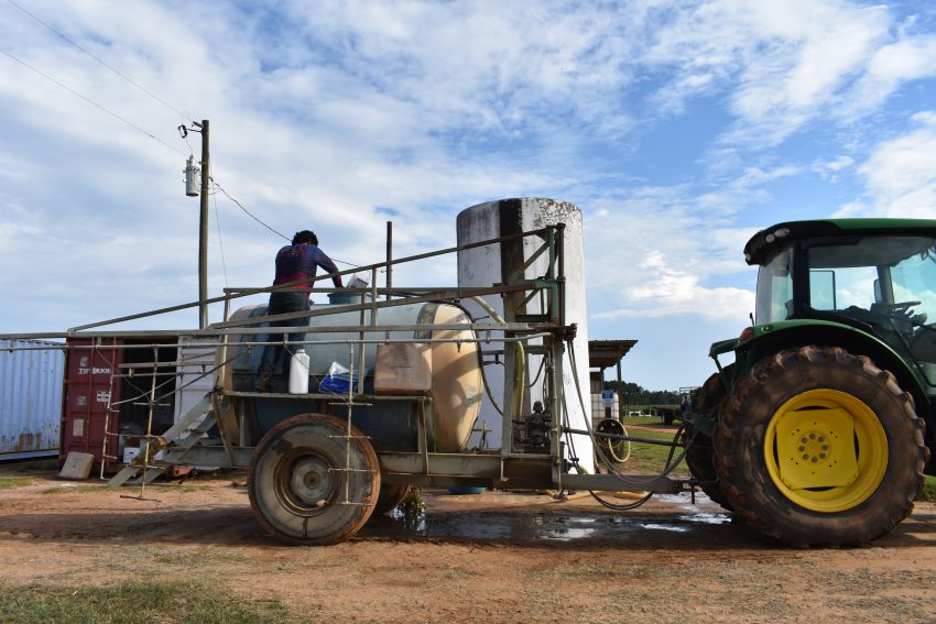 pesticide mix and load site