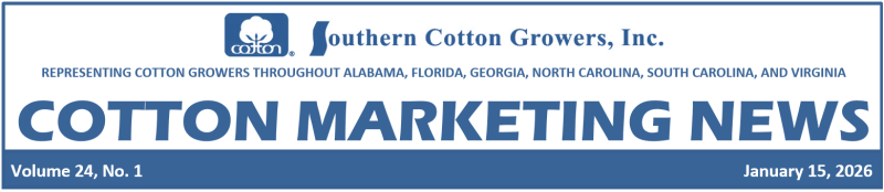 1-15-26 Cotton Marketing News header